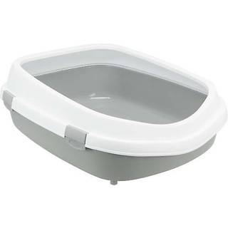 Trixie Primo XXL cat litter tray with rim 56 × 25 × 71 cm grey/white