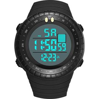 Digitalt armbåndsur med sort/grå urskive