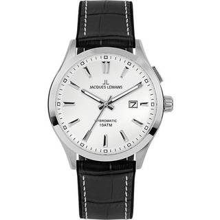 Jacques Lemans Hybromatic 1-2130B - Herre - 42 mm - Analog - Hybromatic - Mineralglas