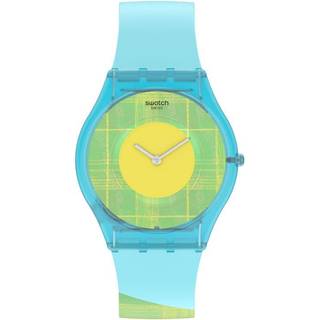 Swatch Supriya Acid Mardas 02 Quartz Yellow Dial Multi Tonal Silicone Strap Ladies Watch SS08Z104
