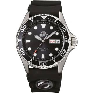Orient Ray II Automatic Black Dial Black Bezel Rubber Strap Men’s Watch FAA02007B9