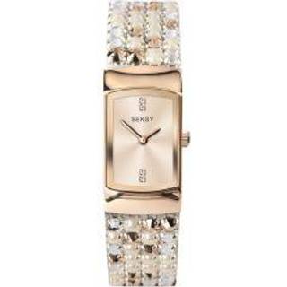 Seksy Classic Quartz Rose Gold Dial Rose Gold Brass Bracelet Ladies Watch 2952