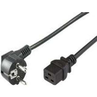 MicroConnect Apparat strømkabel (Schuko CEE7/7 C19, 16A) | 1 mete | PRIS-MATCH