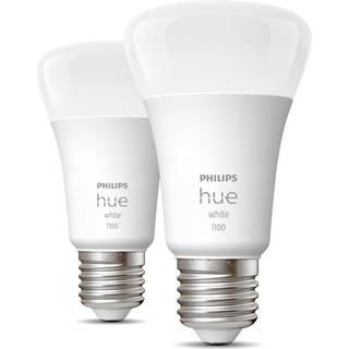 Philips Hue LED Lamp E27 Set of 2 9.5W 1100lm White