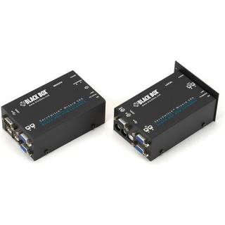 Black Box Kvm Extender Over Catx - Dual Vga Audio Usb 2.0