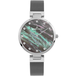 Jacques Lemans 1-2001K Milano Damenuhr 36mm 5ATM