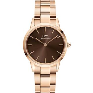 Daniel Wellington DW Watch Iconic Link Amber Rose Gold 32mm