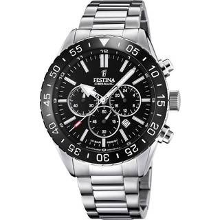 Festina F20575/3 Chronograph Keramik Herrenuhr 44mm
