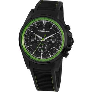 Jacques Lemans 1-1799V Liverpool Sort/Gummi Ø44 mm