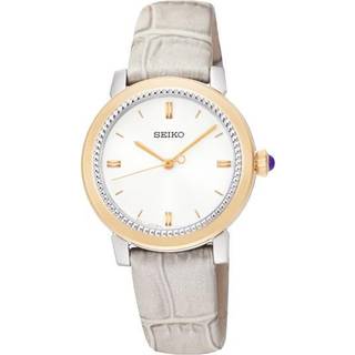 Seiko SRZ452P1 Hvid/Læder Ø32 mm