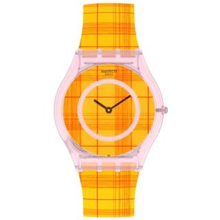 Swatch Supriya Fire Mardas 02 Quartz Orange Dial Orange Silicone Strap Unisex Watch SS08Z105