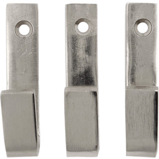 House Doctor Bath Kroge 7 Cm 3-pak Sølv - Kroge & Bøjler Rustfrit stål - 205343006