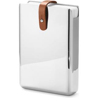 Georg Jensen SKY kortspil i hylster i stål og læder