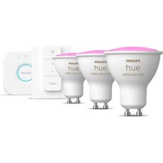Philips Hue GU10 BT White and Color Ambiance 350 lm - Startsæt 3GU10+DS+BR