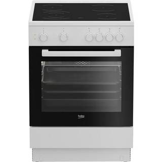 Beko FSE87003GWS Keramisk Komfur - Farve: Hvid