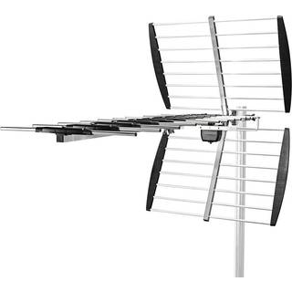 Nedis Udendørs antenne | UHF | Modtagelsesområde: =50 km | LTE700 | Forstærkning: 14 dB | 75 Ohm | Antennelængde: 1282 mm | ABS / Aluminium