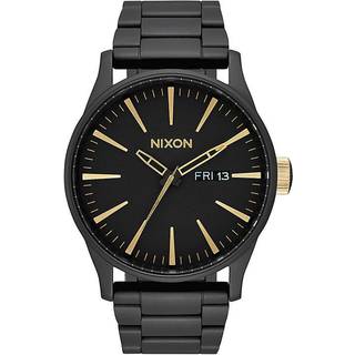Nixon Sentry SS Sort Guld Herre Ur