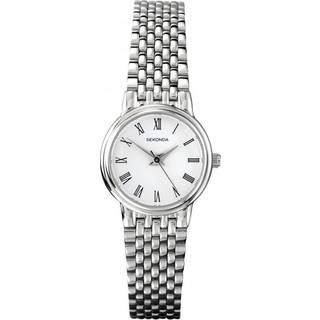 Sekonda Quartz White Dial Stainless Steel Bracelet Ladies Watch 4089