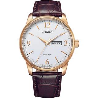 Citizen BM8553-16AE Eco-Drive Herrenuhr Braun/Roségoldfarben