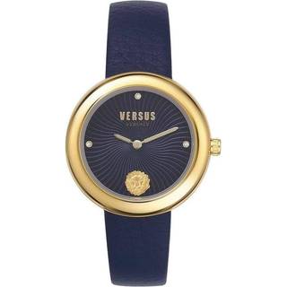 Versus by Versace VSPEN0519 Lea Blå/Gul guldtonet stål Ø35 mm