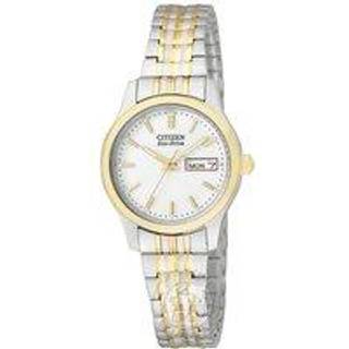 Citizen EW3154-90A Eco-Drive Two Tone Expanding Bracelet Watch - W9269