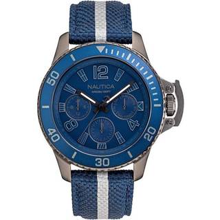 Nautica NAPBSF919 Blå/Læder Ø45 mm