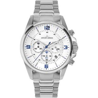 Jacques Lemans 1-2118E Liverpool Chronograph Herrenuhr 44mm 10ATM