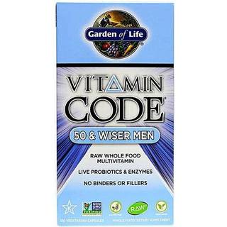 Vitamin Code 50 & Wiser Mænd - 120 kapsler