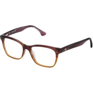 Zadig & Voltaire VZV091V 0ACL 51 Briller Mænd Brun - Gradient Striped Burgundy Brown - 51mm