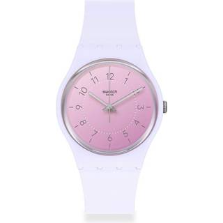 Swatch Original Gent Comfy Boost Quartz Pink Dial Pink Strap Ladies Watch S028V100