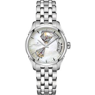 Hamilton Jazzmaster Open Heart Automatic Mother of Pearl Steel Strap Women's Watch H32215190