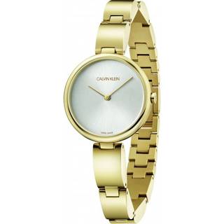 Calvin Klein K9U23546 Wavy Sølvfarvet/Gul guldtonet stål Ø32 mm