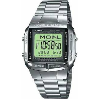 Herrernes Casio DATABANK Sølv Ur - Ø 38 mm