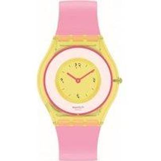 Swatch Supriya Lele India Rose 01 Quartz Multi Tonal Dial Pink Silicone Strap Ladies Watch SS08Z101