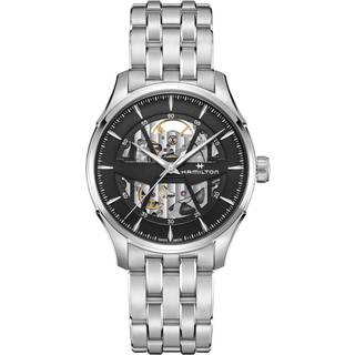 Hamilton Jazzmaster Automatic Black Skeleton Dial Stainless Steel Bracelet Men's Watch H4253518