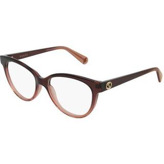 Gucci Kvinde GG0373O 003 Optiske stel Acetat Brun Transparent Cat Eye