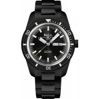 BALL Engineer II Skindiver Heritage Automatic Black Dial Black PVD Bracelet Men's Watch DM3208B-S4-BK
