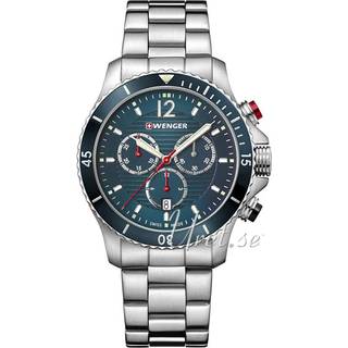 Wenger Seaforce Chronograph Quartz Blue Dial Stainless Steel Bracelet 01.0643.115