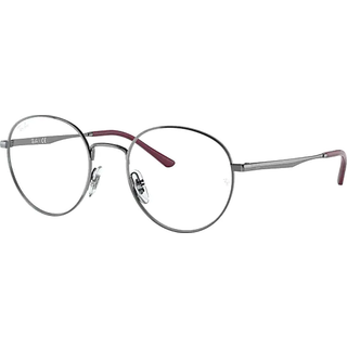 Ray - Ban Unisex RX3681V 2501 Optiske stel Metal Sølv Transparent Pantos Normal