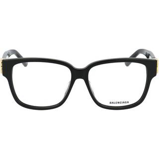 Balenciaga Kvinde BB0104O 001 Optiske stel Acetat Sort Transparent Firkantet