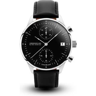 About Vintage 1844 Chronograph 1844-black-steel - Herre - 41 mm - Analog - Quartz - Safirglas