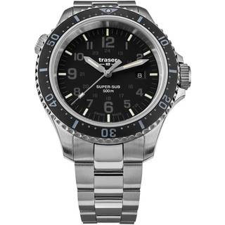 Traser H3 109378 P67 T25 SuperSub Black Herrenuhr 46mm Taucheruhr 50ATM