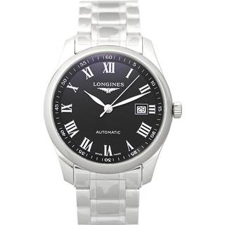 Longines L2.793.4.51.6 Master Sort/Stål Ø40 mm