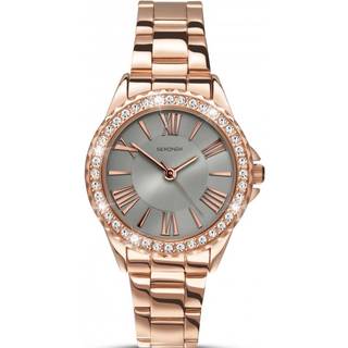 Sekonda Quartz Mother of Pearl Dial Gold PVD Stainless Steel Bracelet Ladies Watch 2397