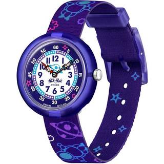 Flik Flak Plan It Two Tone Dial Purple Textile Strap Children’s Watch FBNP182