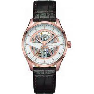 Hamilton Jazzmaster Automatic Skeleton Dial Brown Leather Strap Men's Watch H42505510