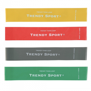 Trendy Tone Loop Band - Grøn, Hård Elastik til Styrketræning & Genoptræning, Unisex