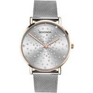 40028.00 Silver-white Ladies Silver Ladies 36mm Milanese Quartz (Battery) Mineral SLIDING CLASP
