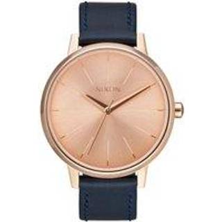 Nixon A1082160-00 The Kensington Rosa guldfarvet/Læder Ø37 mm