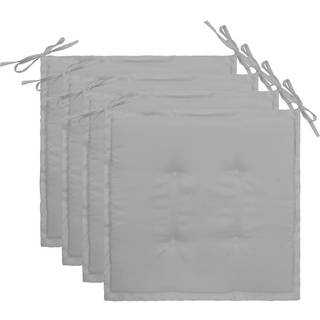 hynder til havestol 4 stk. 40x40x4 cm oxfordstof grå